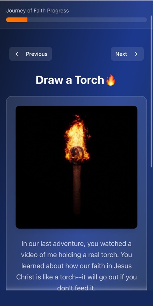 Mobile app - Torch adventure